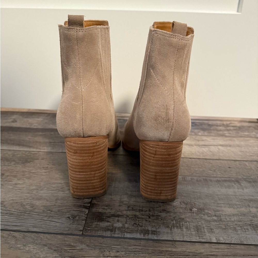 Marc Fisher Natural Suede Booties - Picture 2 of 7